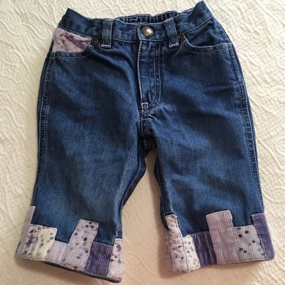 3-6m (4/$20) Gap Denim with Corduroy Trim - Picture 4 of 5